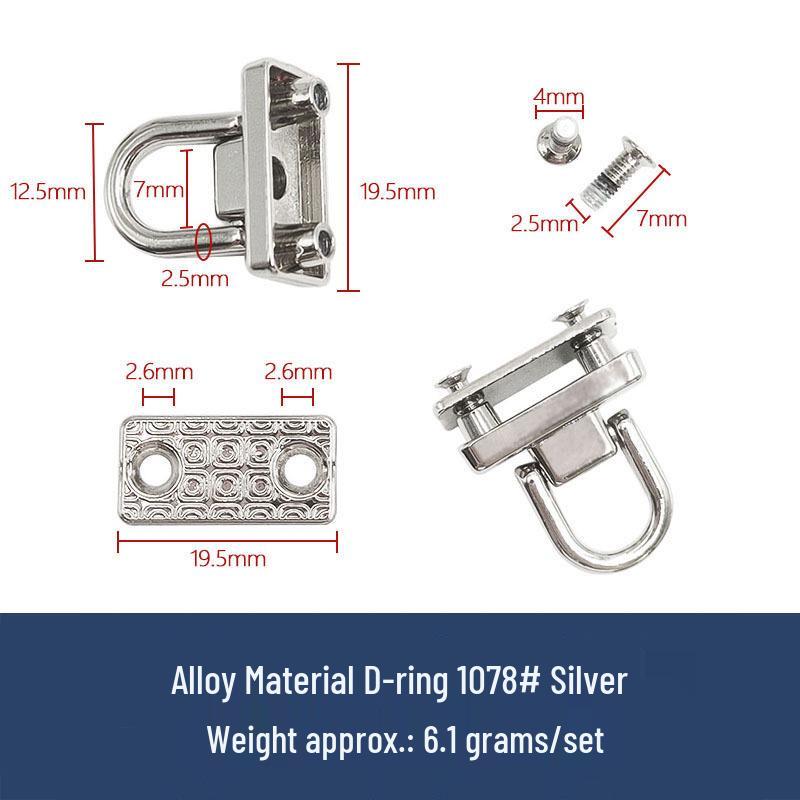 Taschen- und Gepäckzubehör: Ringe, Mönchskopf, Nippelstecker, DIY Lederschnallen, Schraubnieten