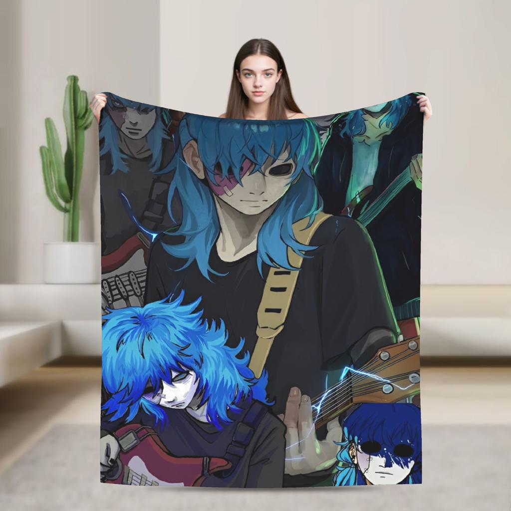 Sally Face Sal Fisher SF Plush Blankets Game Gothic Creative Throw Blankets for Home 150*125cm Ultra-Soft
