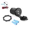 Dual USB Ports Outlet 12/24V with Button Switch 40W QC3.0 & PD3.0 USB-C Car Charger Socket for RV Motorcycle Marine Truck