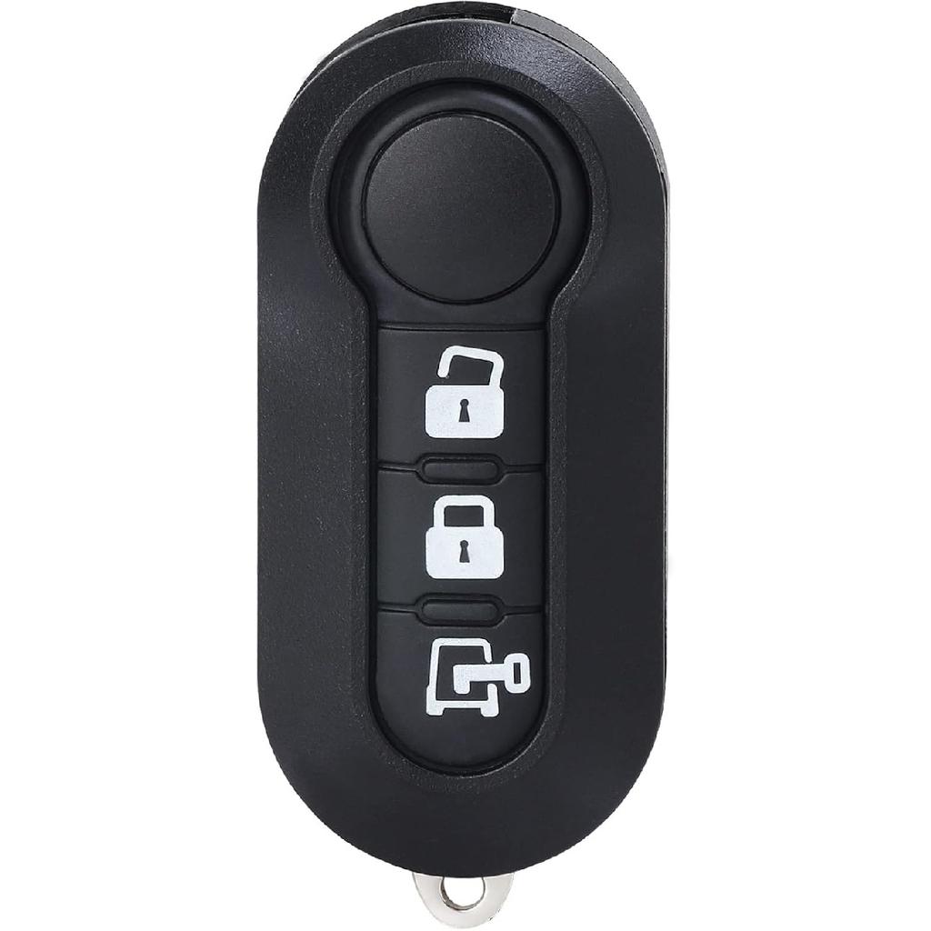 Car Key Fob Shell Case Replacement For RAM ProMaster 1500 2500 3500 City 2015-2019 for Fiat 500 Ducato 3 Buttons,Just The Key Shell