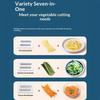 Manual Vegetable Cutter Slicer Grater with Drain Basket Detachable Blade Sharp Blade for Efficient Fruit Veggie Cutting
