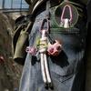 Colorful Climbing Ball Keychain Funny Climbing Equipment Keyring Climbing Series Bag Pendant  Gift