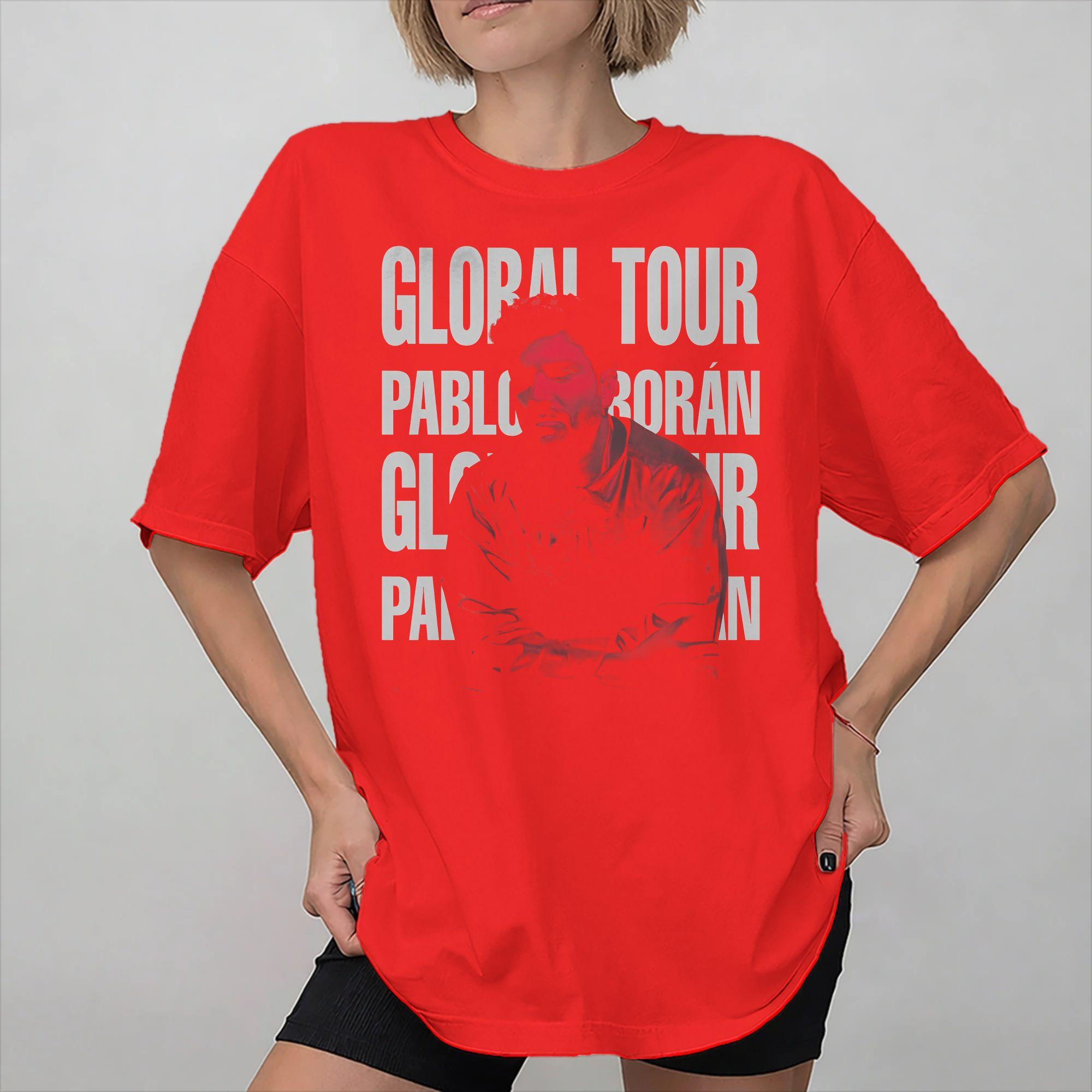 

Graphic Printing Pablo Alborán Singer T Shirt for Unisex Women Pure Cotton Tshirts Short Sleeve Clothes S