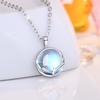 A Deer Has Your New Necklace in A Light and Luxurious Style Featuring Small Moonstone Stones, with An Elegant Lockbone Chain and Accessories.
