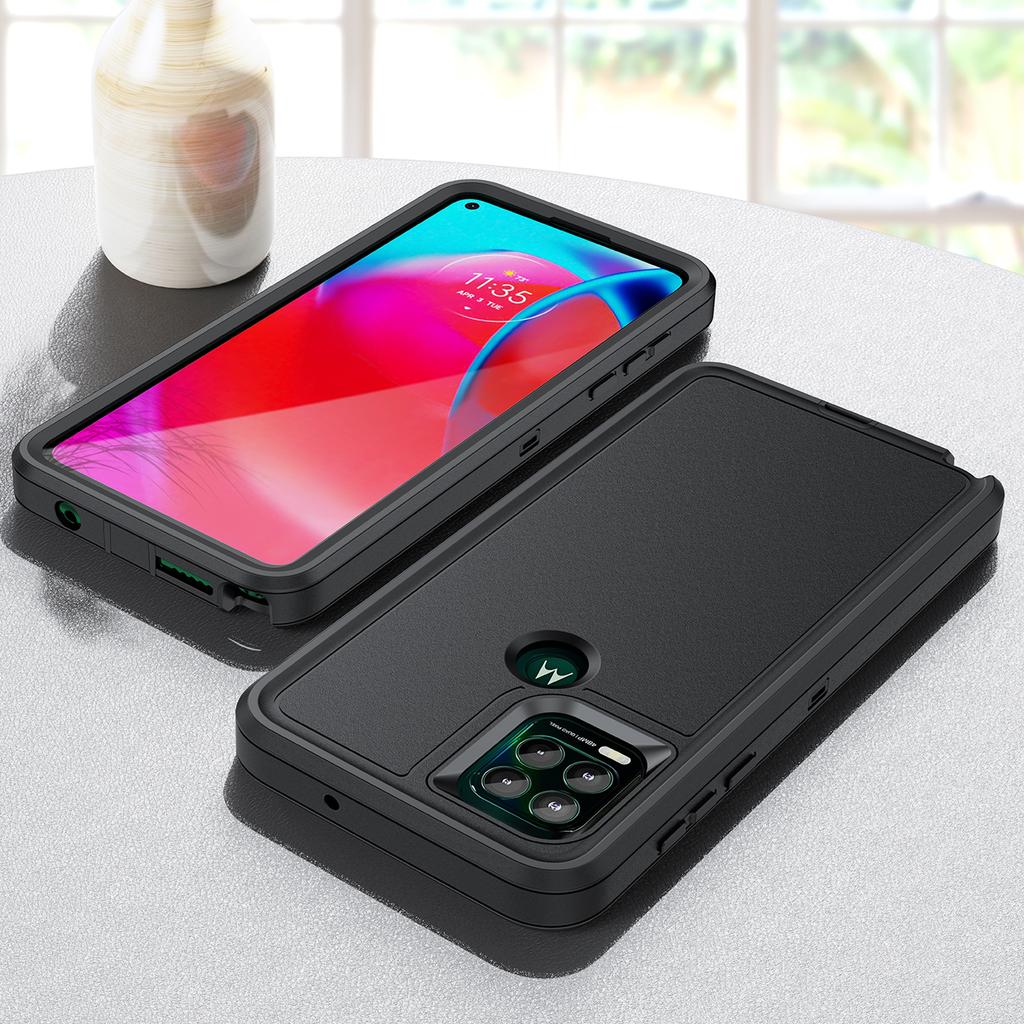 For Motorola Moto G Stylus 5G (2021) Støtsikkert PC+TPU+PC Hybrid Telefondeksel