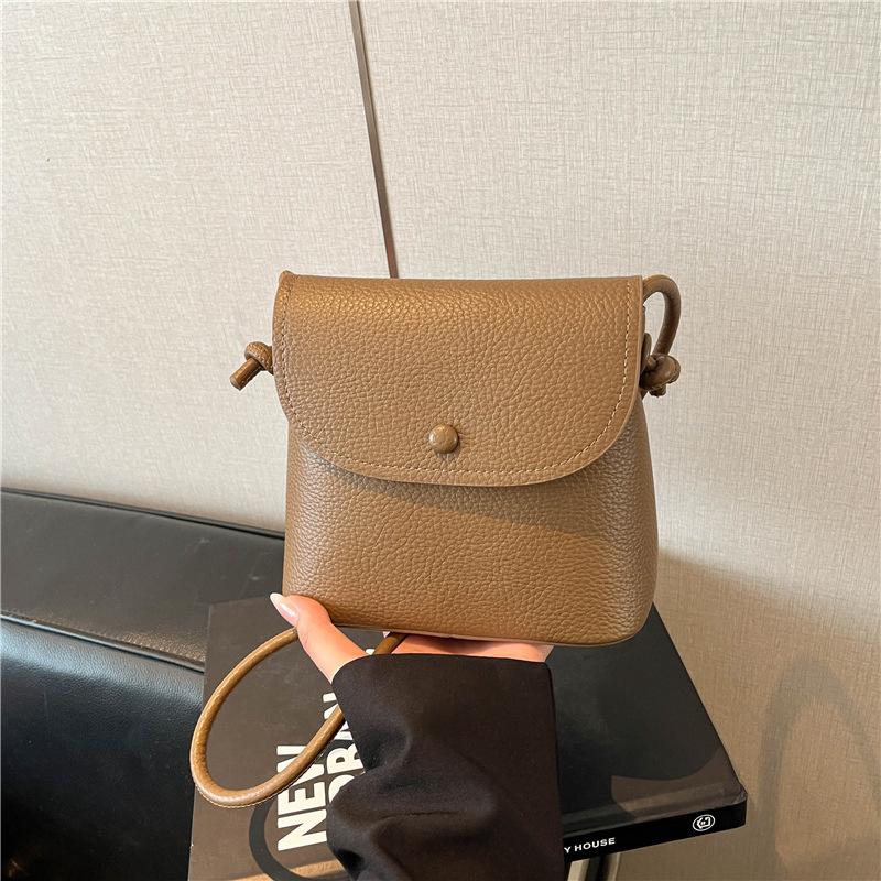 Women Retro One Shoulder Crossbody Bag Casual Versatile Commute Small Square Phone Bag