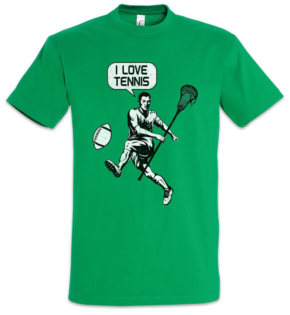 I Love Tennis T-Shirt Mens Womens Tees Top Sport Fun Player Sports Love Addiction Football