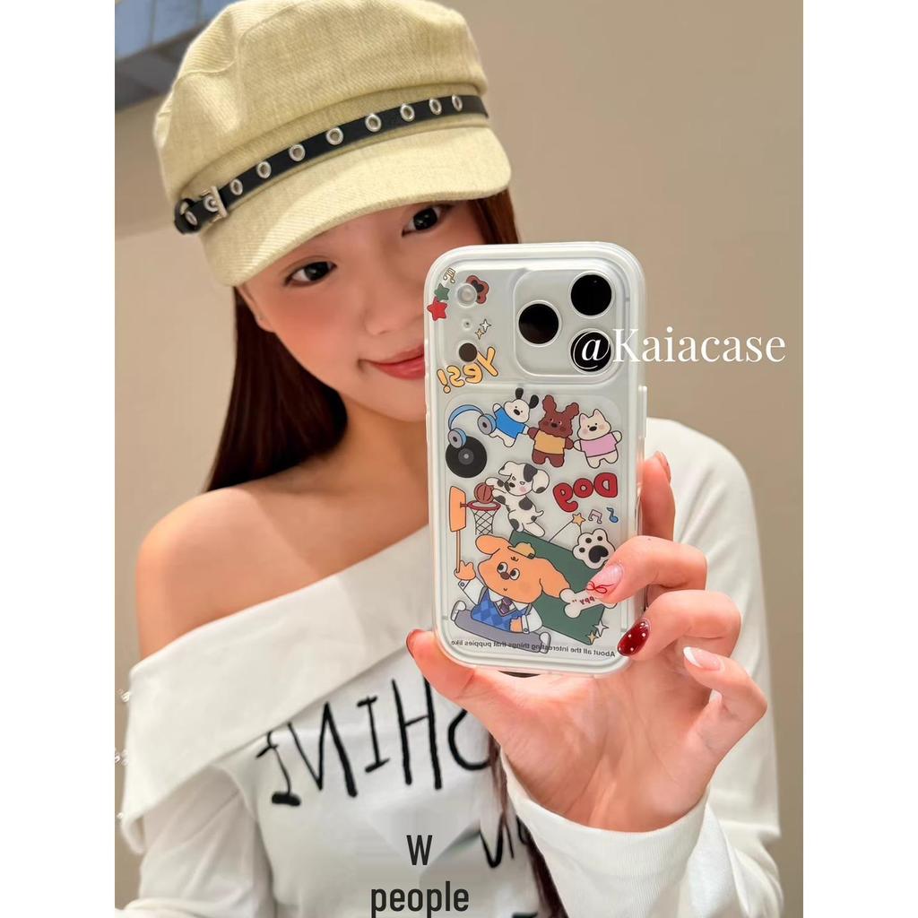 Colorful Cartoon Dog Basketball iPhone Case for 7 Pro Max & 6 Pro