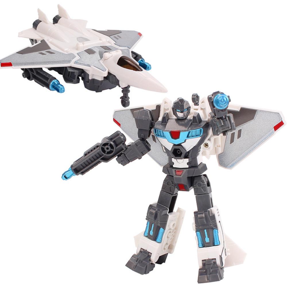 Deformation Robot Model Alloy Assembled 5 In 1 Aircraft Military Tank Figure Model Boy Toy