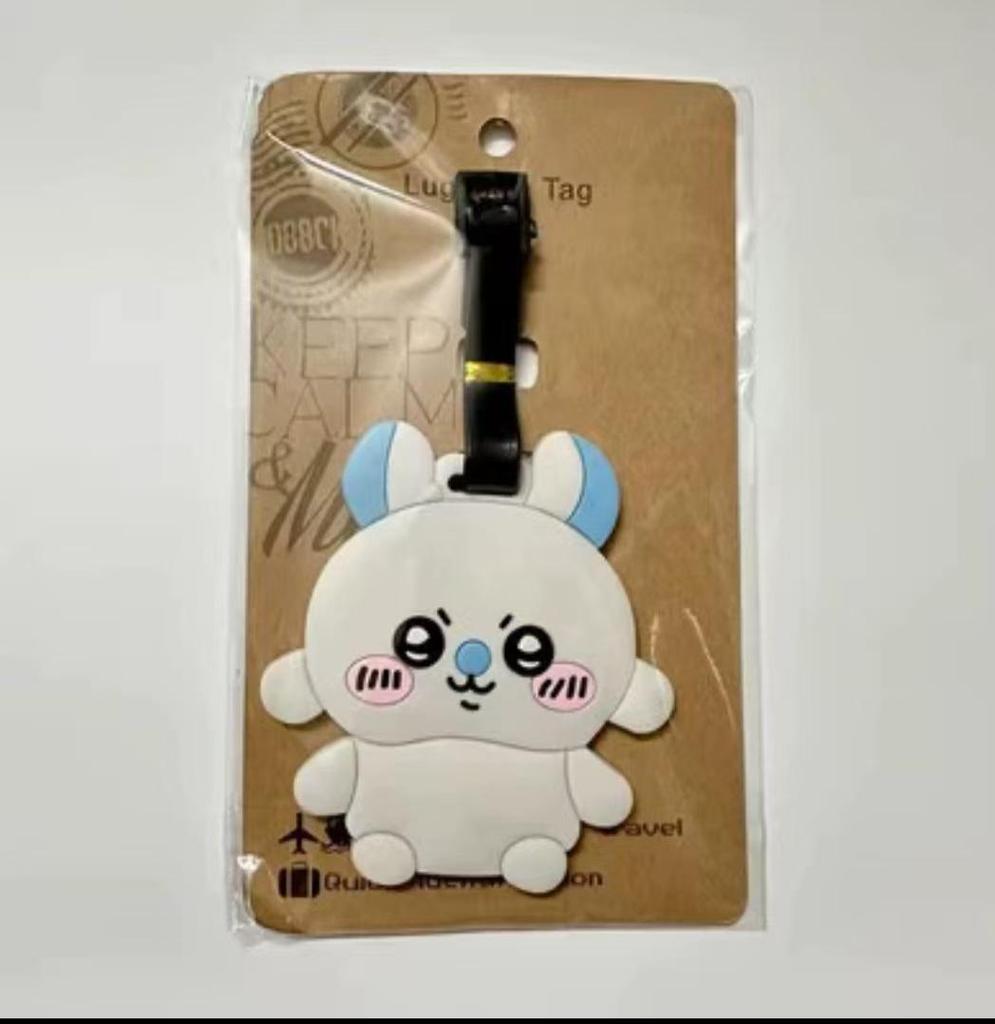 Chiikawa Cute Bear & Hachi Usagi Luggage Tag PVC Pendant