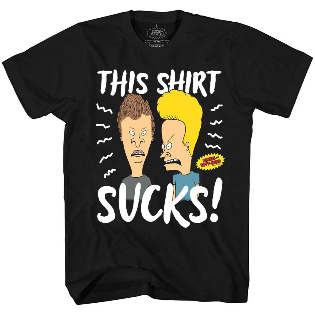 Beavis and Butthead This Shirt Sucks! T-Shirt M