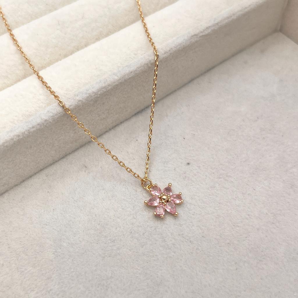 Inlaid Zircon Flower Collarbone Chain, Fashionable And Elegant Design Temperament Versatile Necklace