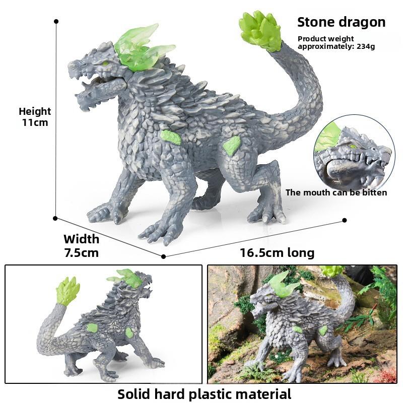 Warcraft Fire Lion Stone Dragon Monster Animal Model For Educational Play