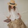 Peulaudeumali Pm_Lovely Collar Flower Embroidery Shirt_White
