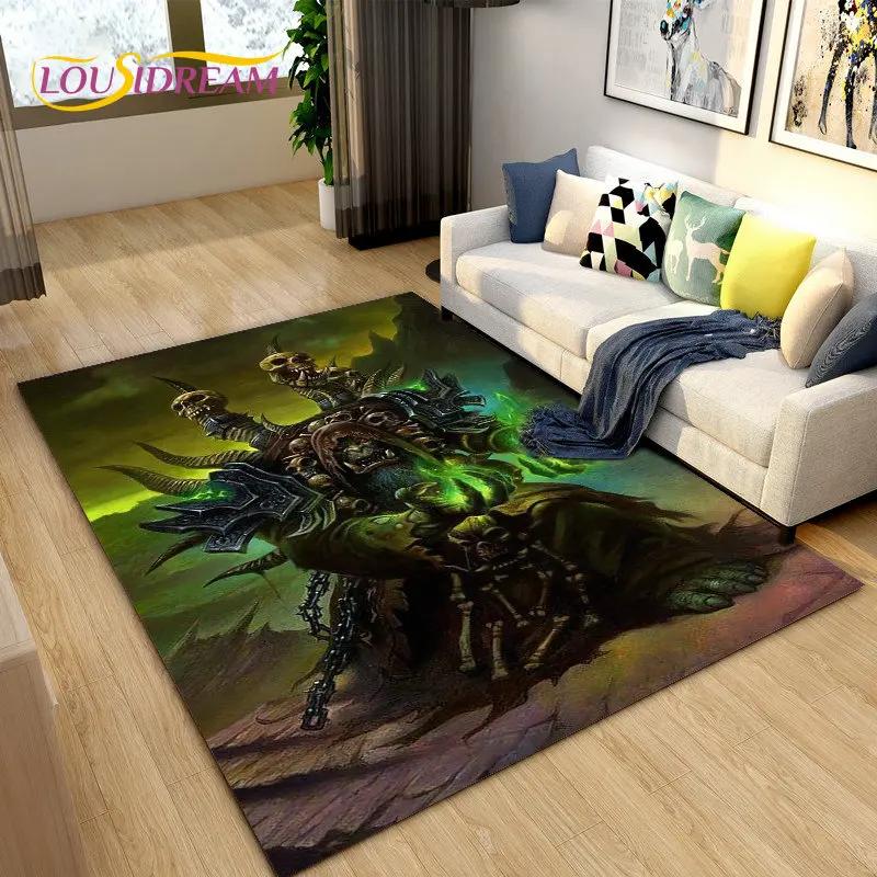 

3D WOW, большой коврик для игровой зоны World of Warcraft, коврик для гостиной, спальни, дивана, коврик для украшения, детский нескользящий напольный коврик 40x60cm