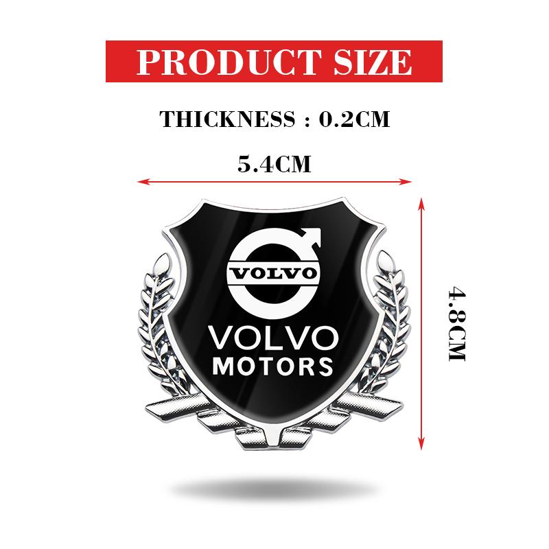 3D Metal Car Body Trunk Sticker Emblem Badge Decals Decoration For Volvo XC70 V60 XC60 XC90 V50 S60 V90 V40 S40 XC40 S90 V70 T6