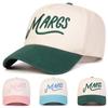 Unisex Margs Letter Embroidery Baseball Caps Spring Autumn Outdoor Adjustable Casual Hats Sunscreen Hat Sports Cap