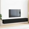 TV Cabinet Set 3 pcs Black Oak Effect 80 x 30 x 30 cm