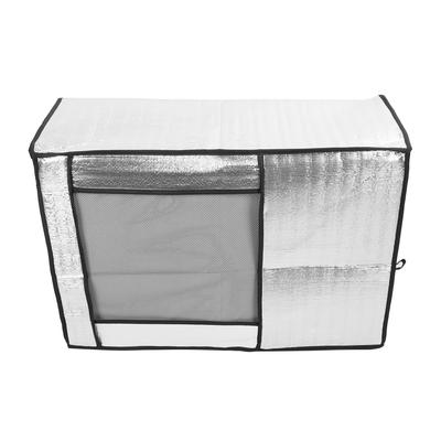 Silver AC Unit Cover Air Conditioner Unit Aluminum Foil Dustproof Rainproof Sunshield Cover