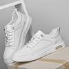 FashionStylish Trendy Men Casual Shoes Four Seasons Outdoor Sports Shoes Student Running Shoes Leisure Man Walk Platform White Sneakers