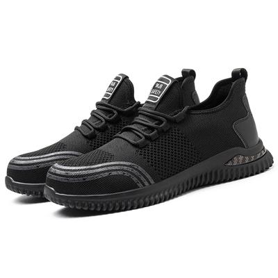 Großhandel Outdoor Top Qualität Sicherheitsschuhe Leicht Rutschfest Stahlkappe Sicherheitsschuhe Schwarz Outdoor Arbeit Sportschuhe