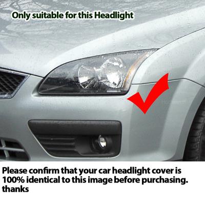 1 Pair Front Headlight Lens Cover for Ford Focus MK2 C307 2004-2007 Car Headlamp Cover Transparent Lampshade Lamp Hood Shell