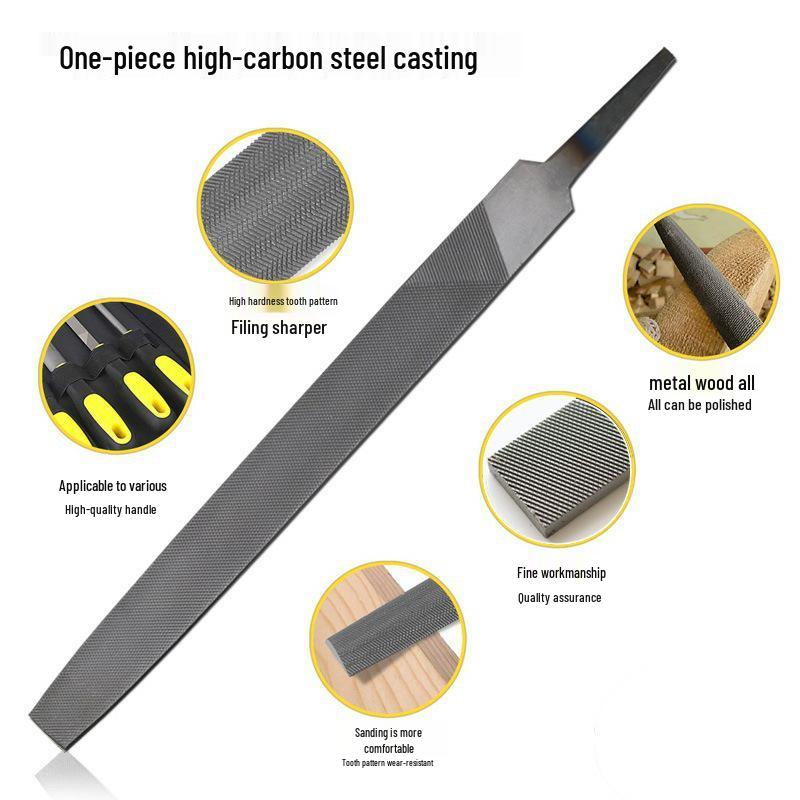 Šanghajské Gong Kovobrusné Nástroje: Ploché, půlkulaté a trojúhelníkové pilníky pro zpracování dřeva