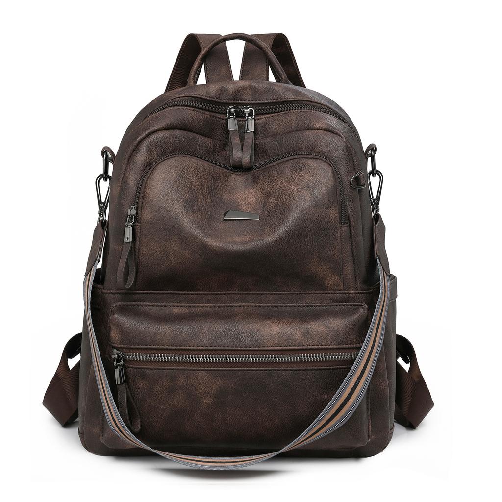 Backpack for Women Versatile and Fashionable Soft Leather Women's Small Backpack Large Capacity School Girl Schoolbag
