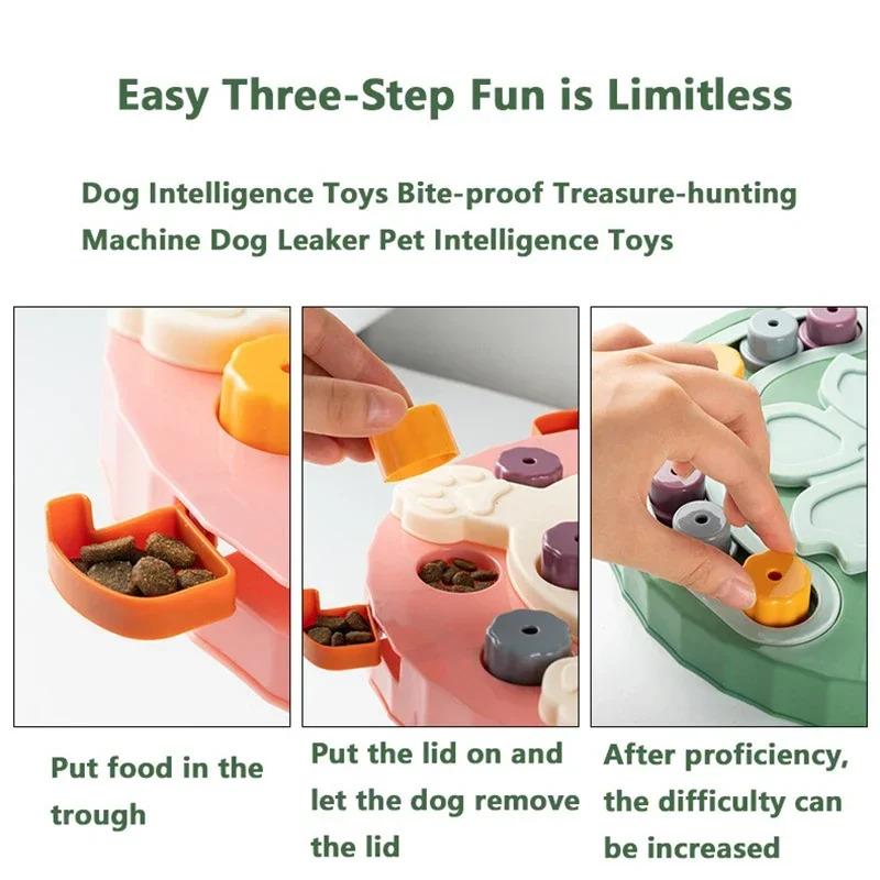Interactive Puzzle Toys for Cats and Dogs Slow Feeder Bowl Non Slip Pet Food Dispenser Mental Stimulation IQ Training Games
