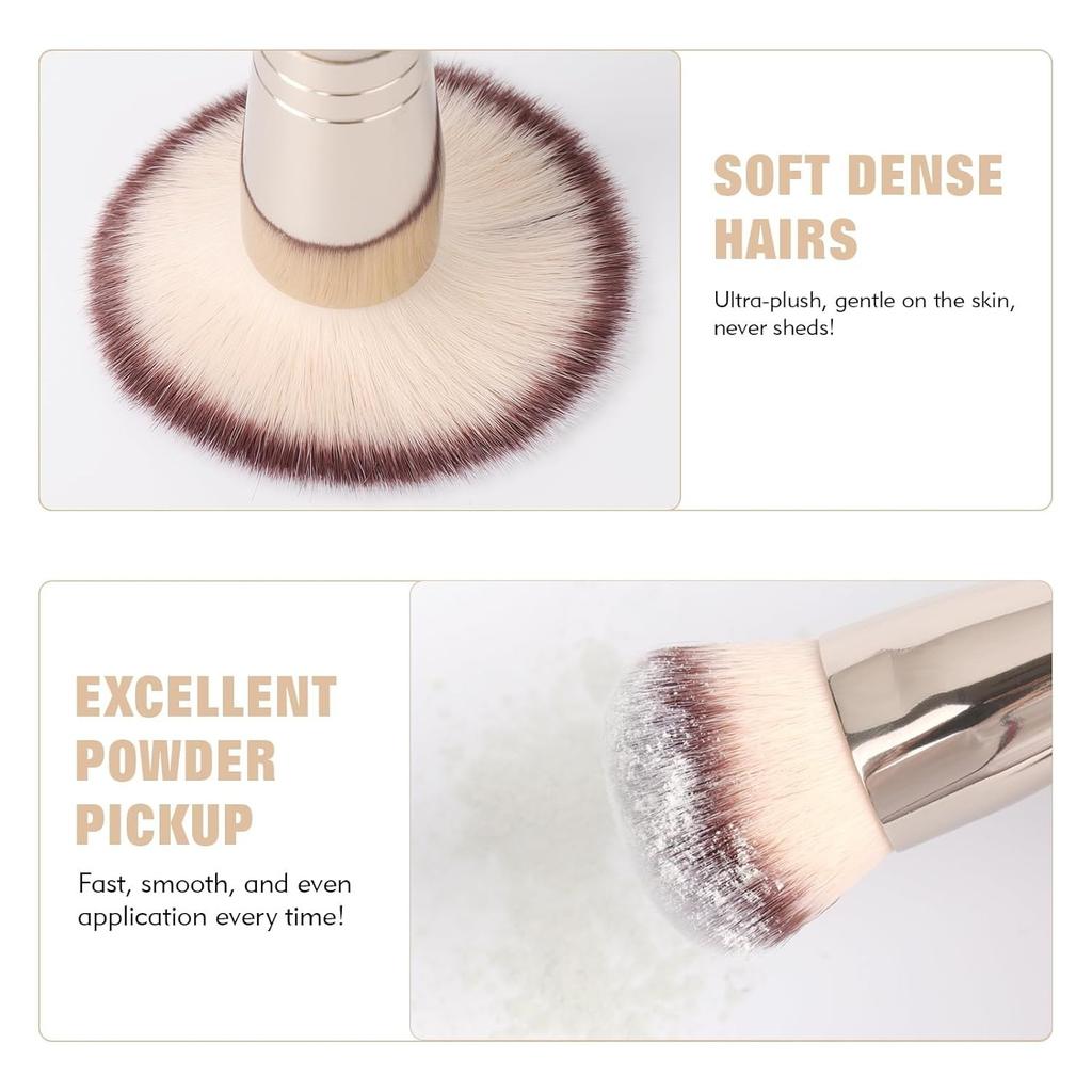 Dual-Ended Foundation Brush Double-Ended Powder Blush Concealer Brush Contour Brush Blush Brush Makeup Brush Professional