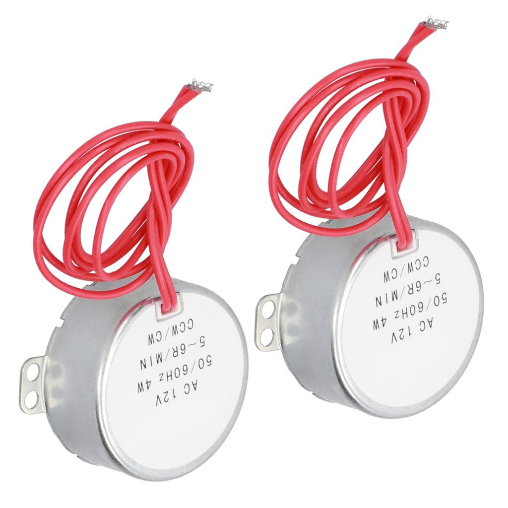 2Pcs AC Motor Synchronous CCWCW Micro Machine Tool Accessories AC12V 56RMIN 4W