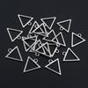 50pcs 18x16mm Hollow Triangle Zinc Alloy Metal Charms Pendat DIY Jewelry Making