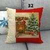 Vánoční jednoduchý dárek na večírek čtvercový povlak na polštář používaný pro domácí dekoraci pohovky na polštář (45 cm * 45 cm)