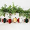 8cm Diameter Velvet Christmas Ball Rhinestone Accent Christmas Tree Ornaments  Holiday Wreath