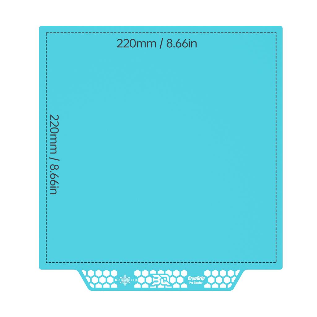 BIQU Panda Build Plate CryoGrip Pro Spring Steel Double Sided for BambuLab P1P P1S P2S A1 X1 H2D 3D Printer Adventurer 5M