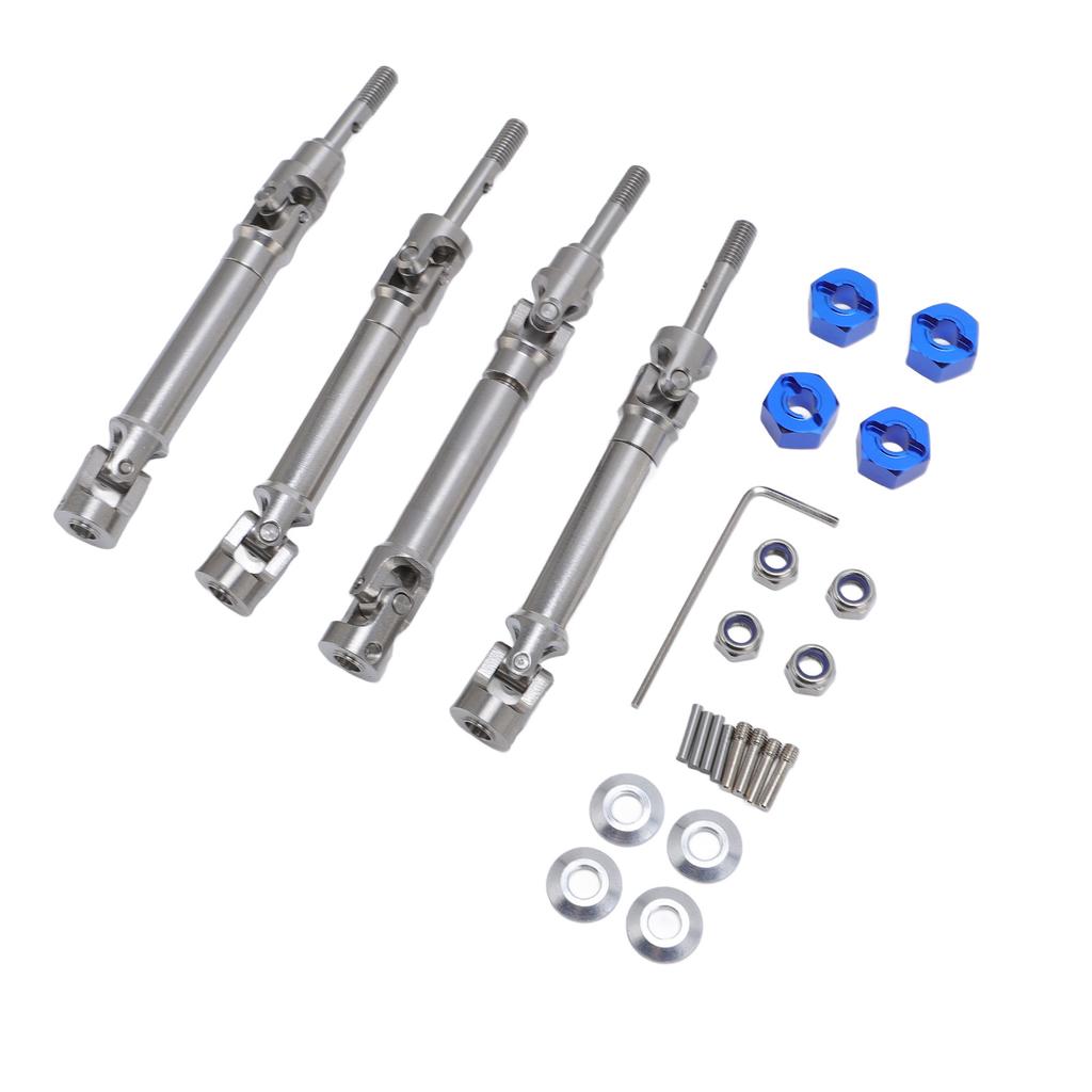 4PCS Front and Rear CVD Drive Shafts Stainless Steel RC Drive Shaft Set for Slash 4x4 for Stampede 1 10 RC Car Upgrade
