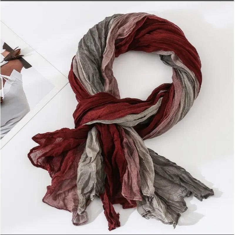 Large Size Printed Gradient Sunscreen Scarf Shawl Beach Towel