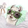 1pc Llama Glasses Adventure Auto Open/close, 8-Rib Iron Frame, Compact Folding Cute Umbrella All-Season Portable Umbrella for Travel 019