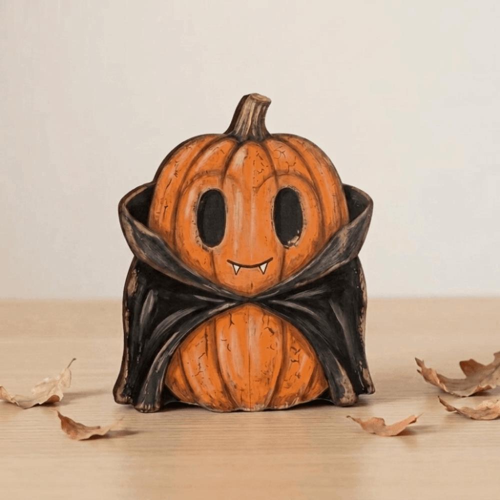Cartoon Pumpkin Wooden Ornaments Pastoral Pumpkin Table Ornament Home Party
