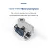 Mini Ball Valve 304 Stainless Steel, Internal/External Thread, 6/4 Points