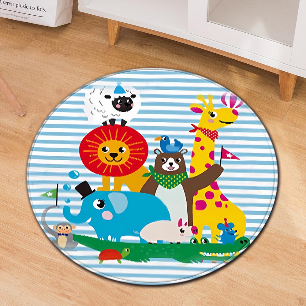 

Round Carpet Computer Chair Cushion Office Chair Floor Mat Door Mat Foot Mat Diameter 40cm