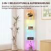 LED Stehleuchte 5-stufig dimmbar Stehleuchte mit Ablage, RGB Farbwechsel, Fernbedienung