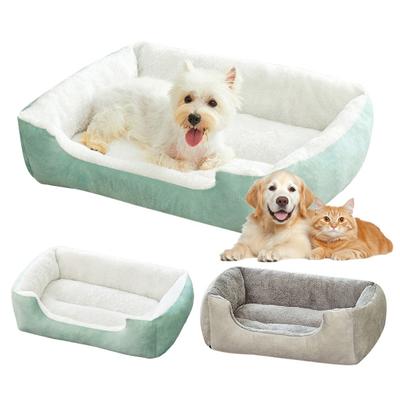 Pet Bed Anti-Slip Bottom Thickened Warm Large Dog Nest Spacious Comfortable Rest Space Neck Support Dog Mattress