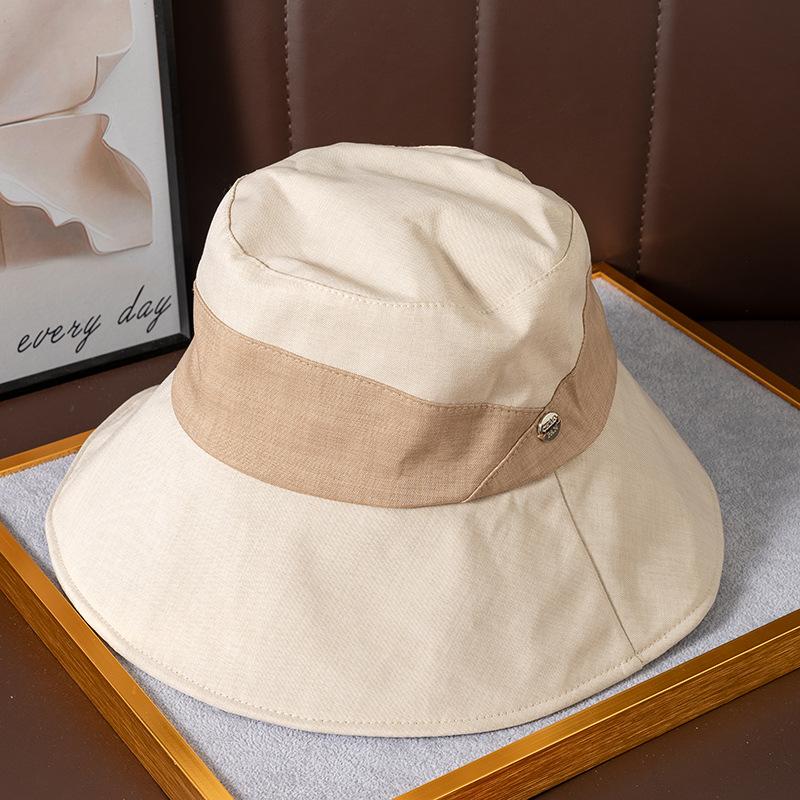 Summer Hat Women's Bucket Hat Sunshade Sun Protection Hat Summer Outdoor UV Protection Big Brim