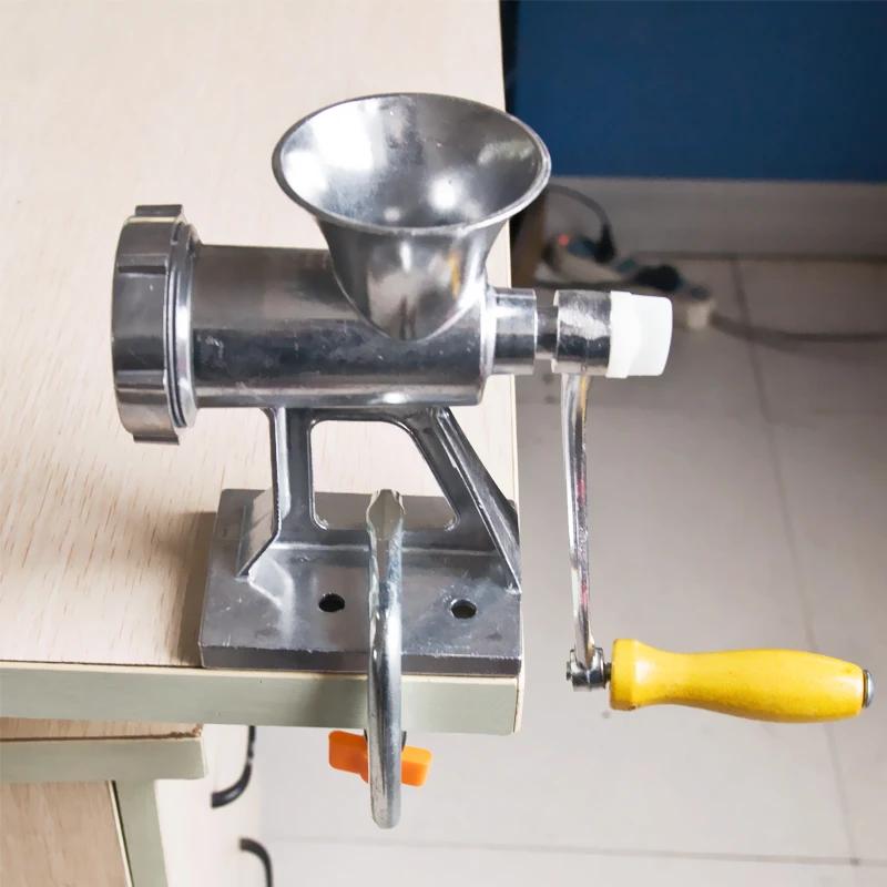 Manuell kjøttkvern i rustfritt stål Multifunksjon med lang tube Fyll pølsemaskin Kjøkkenredskaper