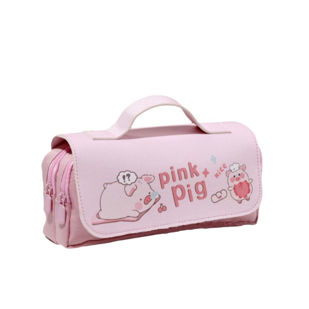 Piggy Rabbit Stationery Bag Large Capacity Cartoon Panda Pencil Case  Students Office