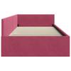 Corner Bed Frame with Headboard Burgundy 80 Cm X 200 Cm Velvet