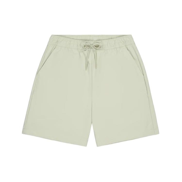 

New Balance Solid Color Comfort Woven Casual Shorts Women Bottoms Green AWS41514-OVN