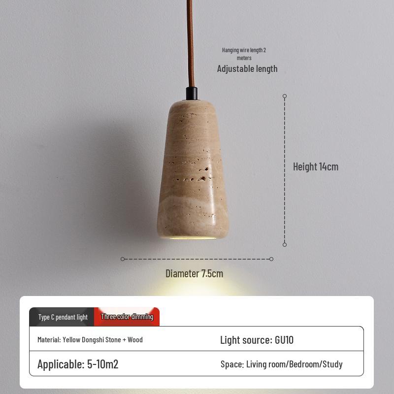 Wabi-Sabi Zen Pendant Light: Retro & Artistic Design for Restaurants, Living Rooms, and Bedrooms