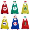 Гра Super Mario Bros Накидка Милий Мультяшний Маріо Луїджі Боузер Тоад Йоші Плащ Маска Костюм Хелловін Косплей Костюми Для Унісекс